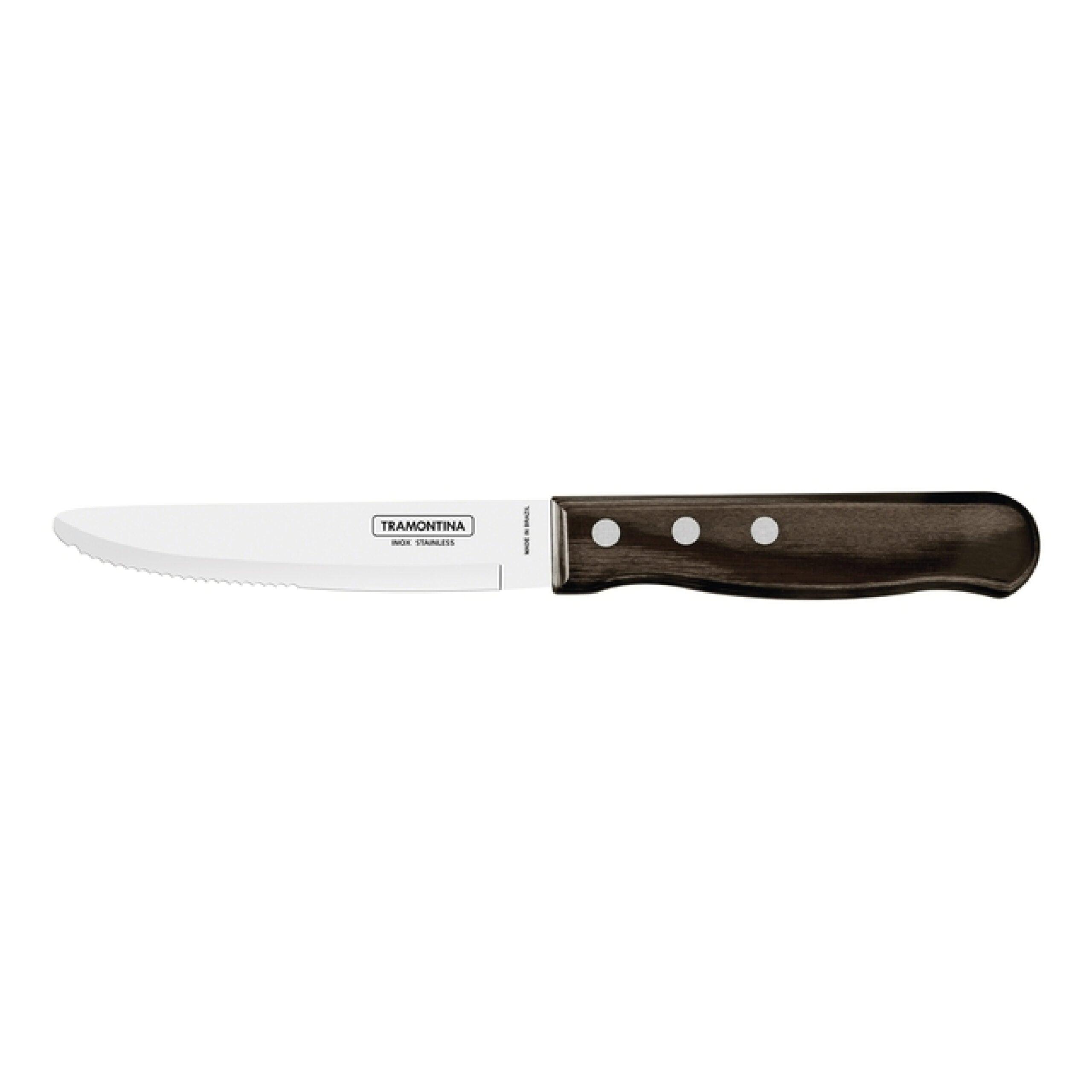 Tramontina polywood steak knife jambo(black) 5"